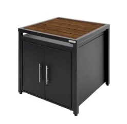 Big Green Egg Expansion Cabinet Met Acacia Wood Insert