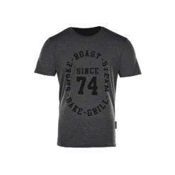 Big Green Egg T-Shirt Since 74' Houtskool Grijs