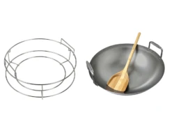 Big Green Egg ConvEGGtor Basket Large + Carbon Steel Wok