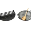 Big Green Egg Cast Iron Satay Grill + Carbon Steel Wok