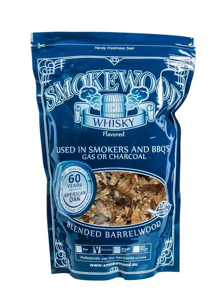 Big Green Egg Smokewood Whiskey Rookhout Snippers 400 Gram